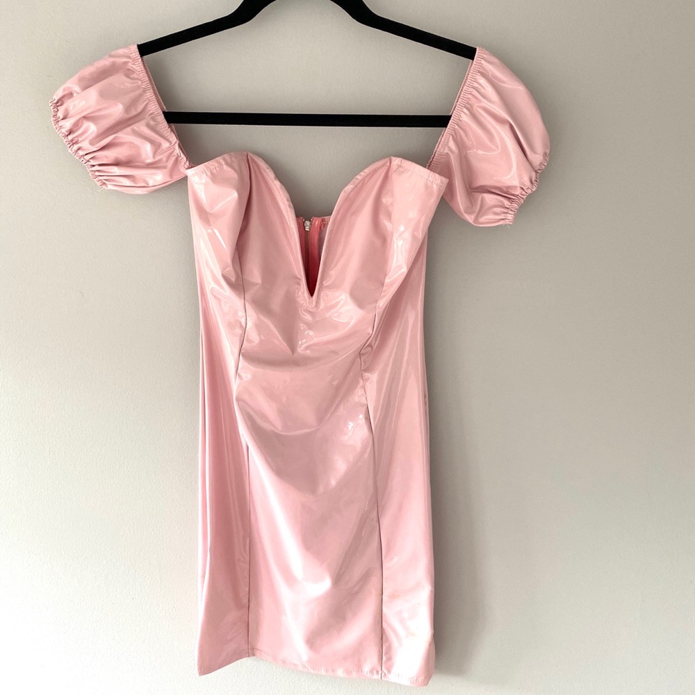 Latex Mini Dress